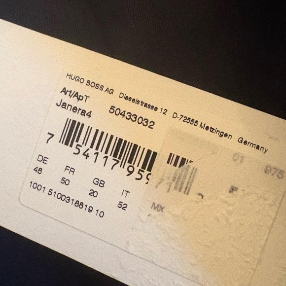 NWT Hugo Boss blue jade Janera cotton blazer US 16 lined, pockets, CLASSY $545 - Picture 9 of 16